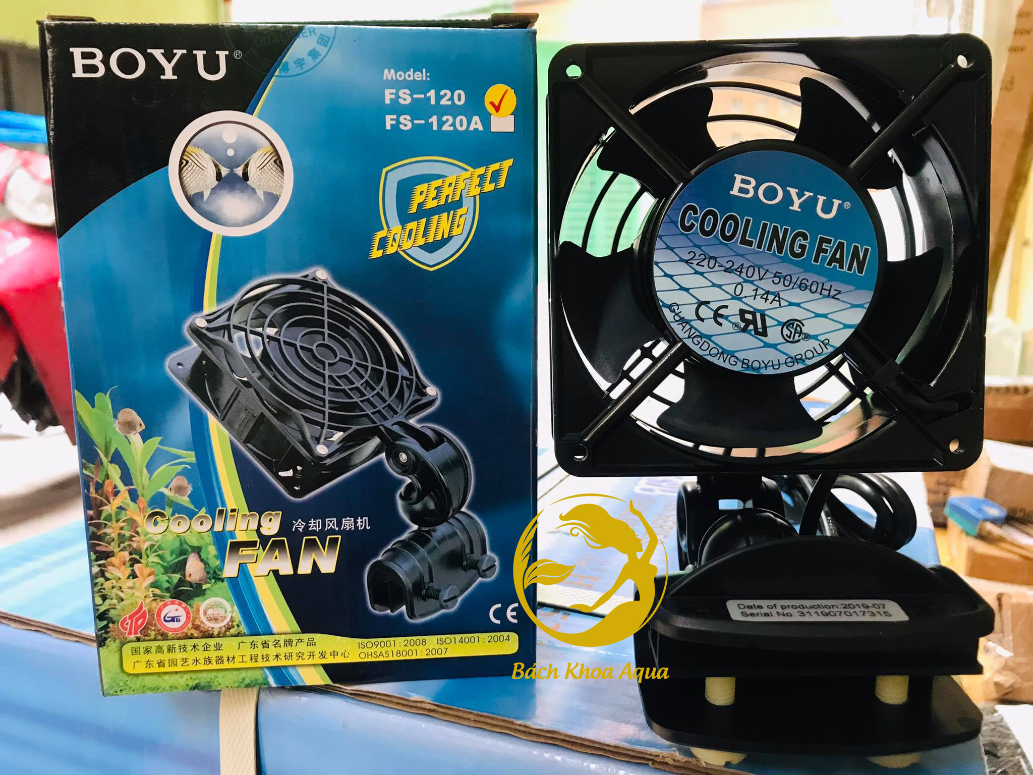 Quạt đơn Boyu Cooling Fan làm mát hồ cá