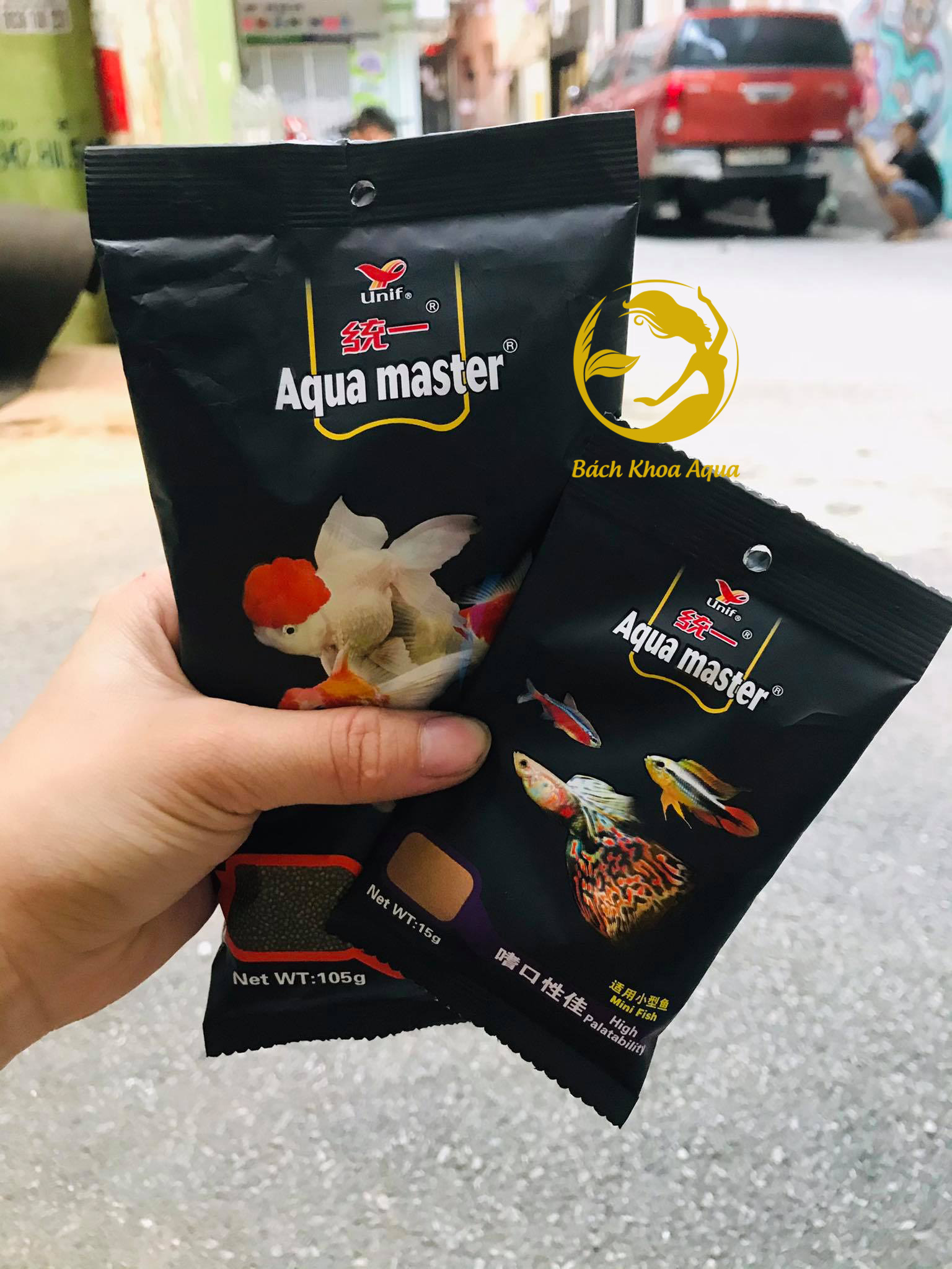 Thức ăn cá 7 màu và các dòng cá nhỏ Aqua Master