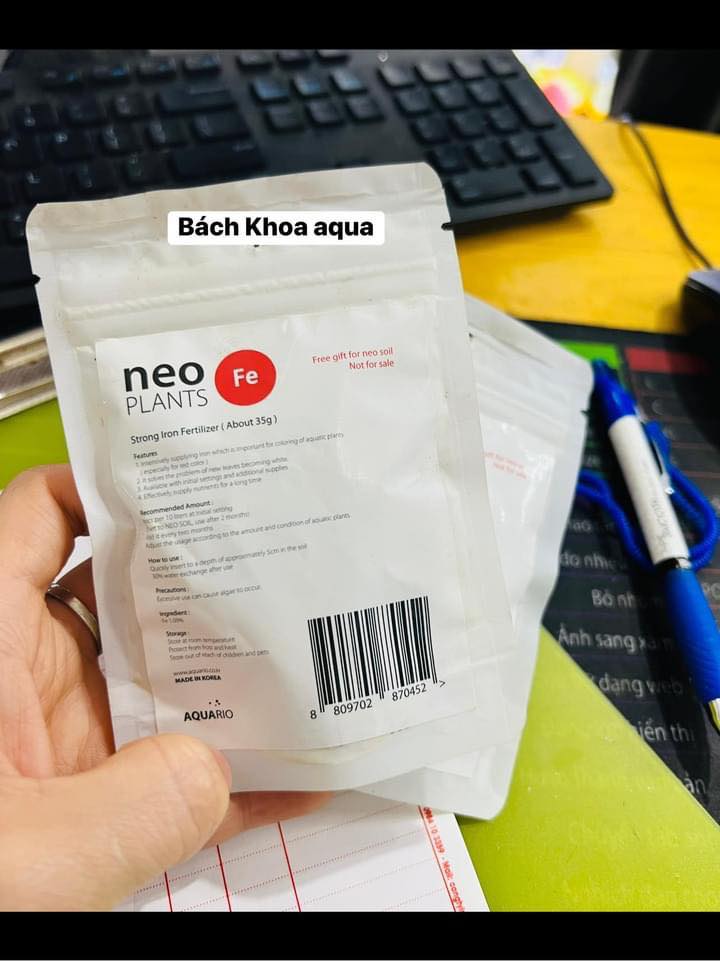 Phân nhét NEO Plants Tab Fe cho cây thủy sinh