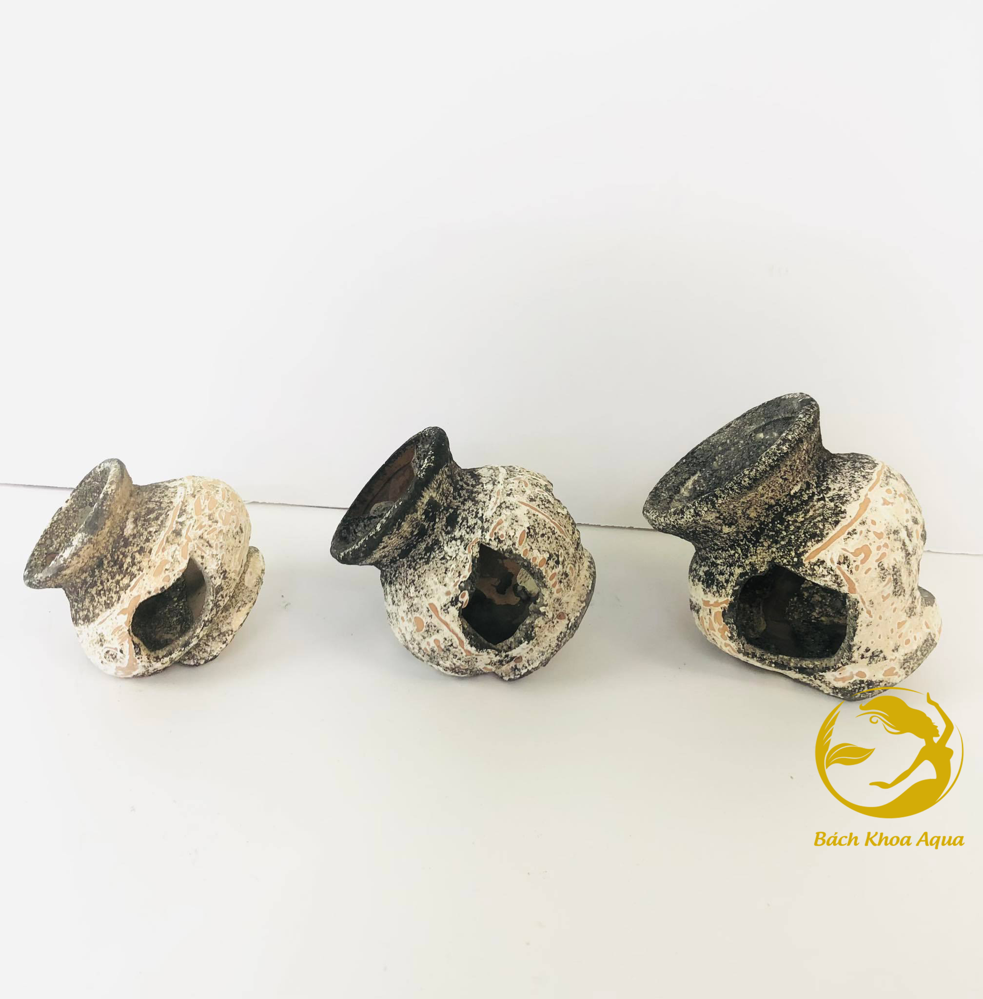 Bình cổ vỡ size S-M-L trang trí độc đáo cho bể cá