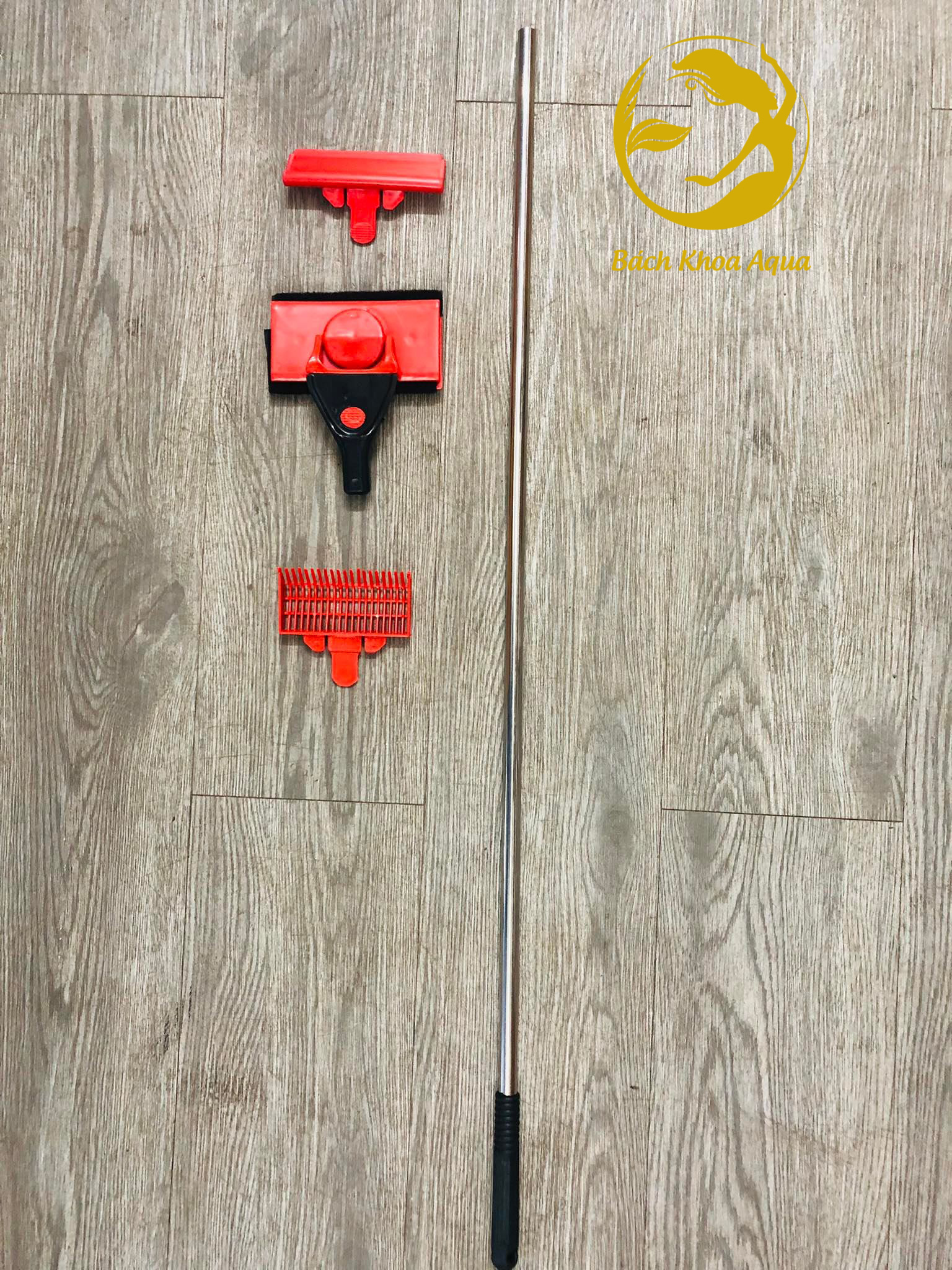 Cọ bể cá 3 in 1 ( tay cầm dài 75cm)