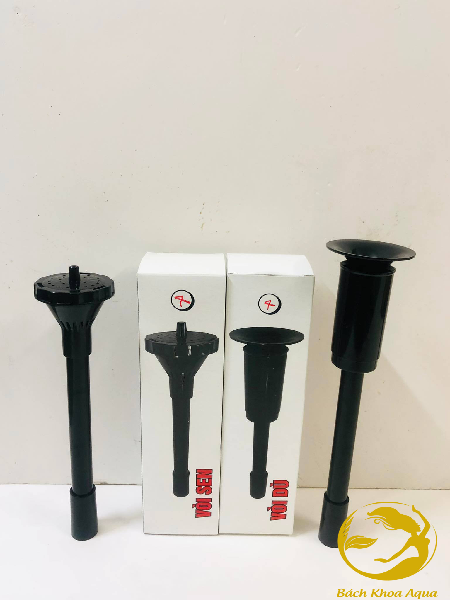 Đài phun nước bể cá hình dù - hoa sen