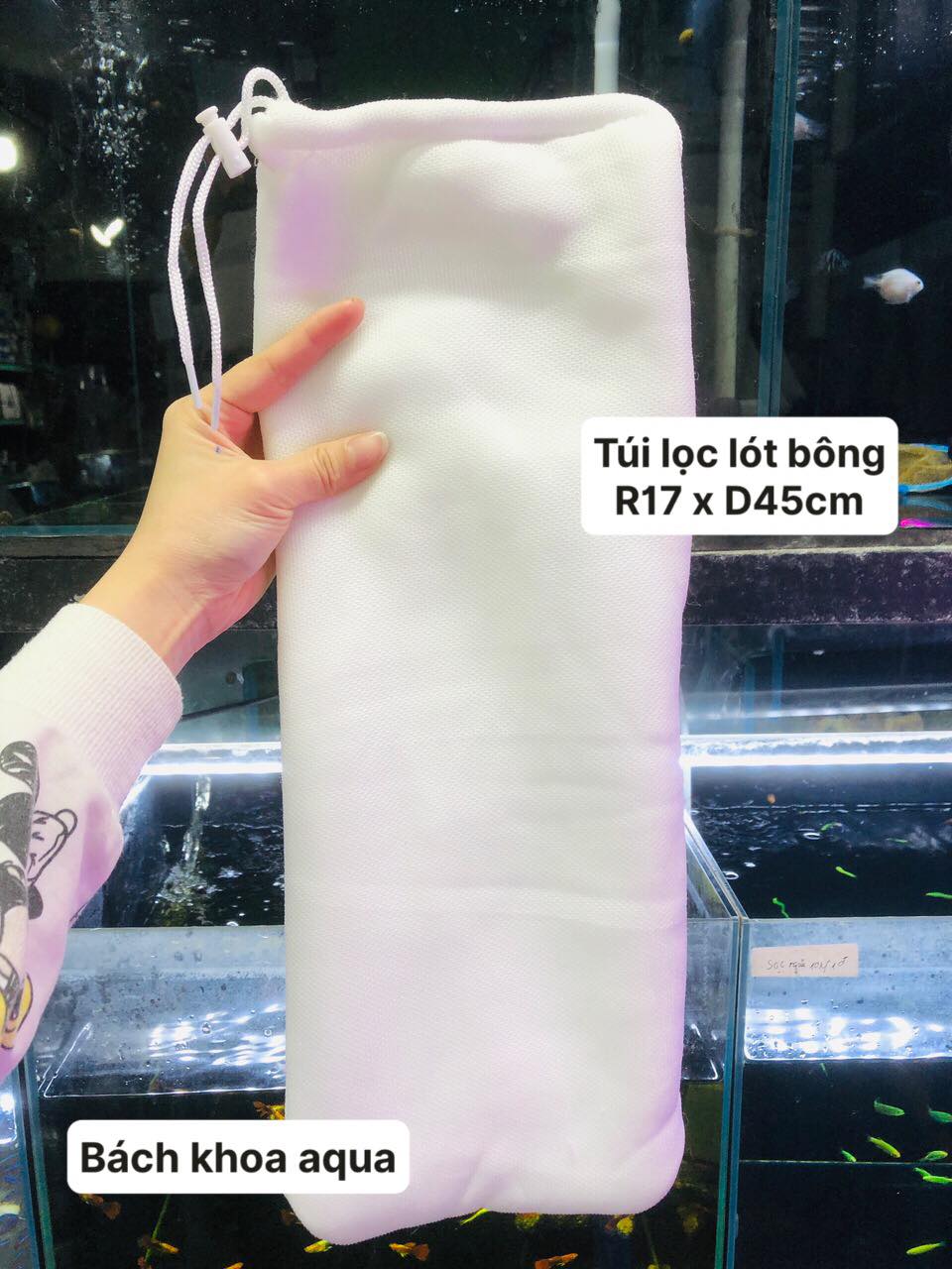 Túi lọc 2 lớp lót bông dây thít