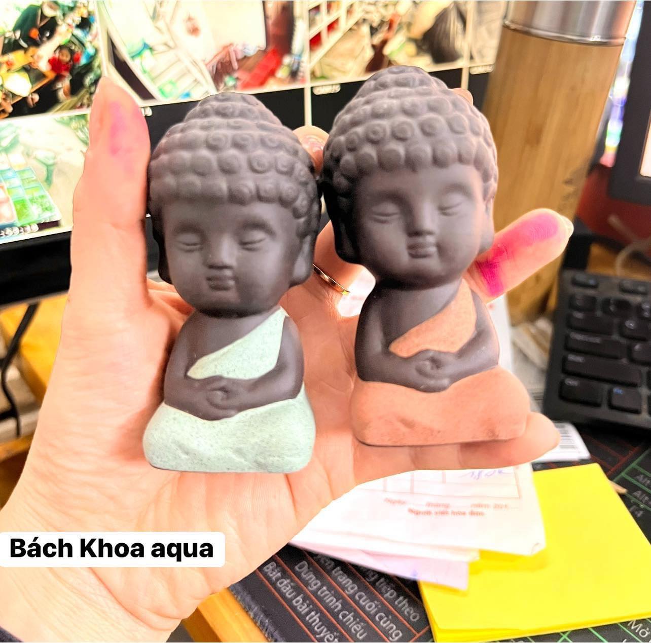 Tượng Phật thiền trang trí bể cá
