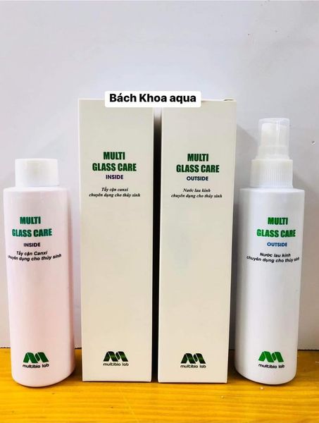 Multi Bio tẩy rửa cặn canxi - lau mặt kính bể cá
