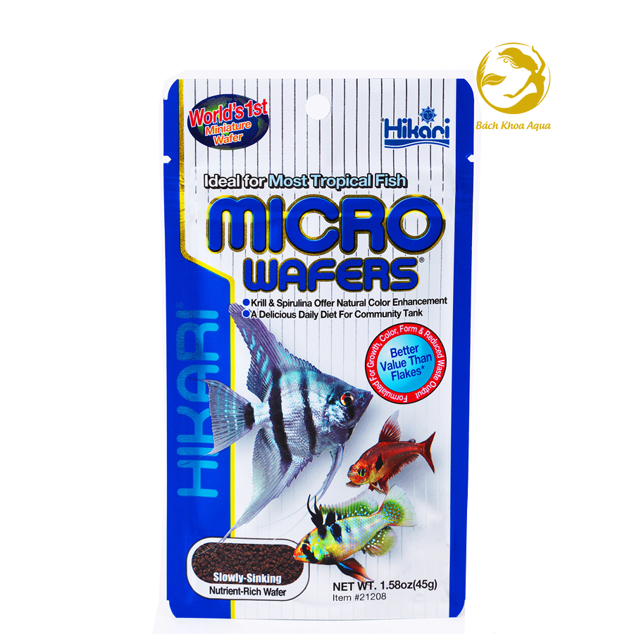 Thức ăn cá nhiệt đới Hikari Tropical Micro Wafers 45g