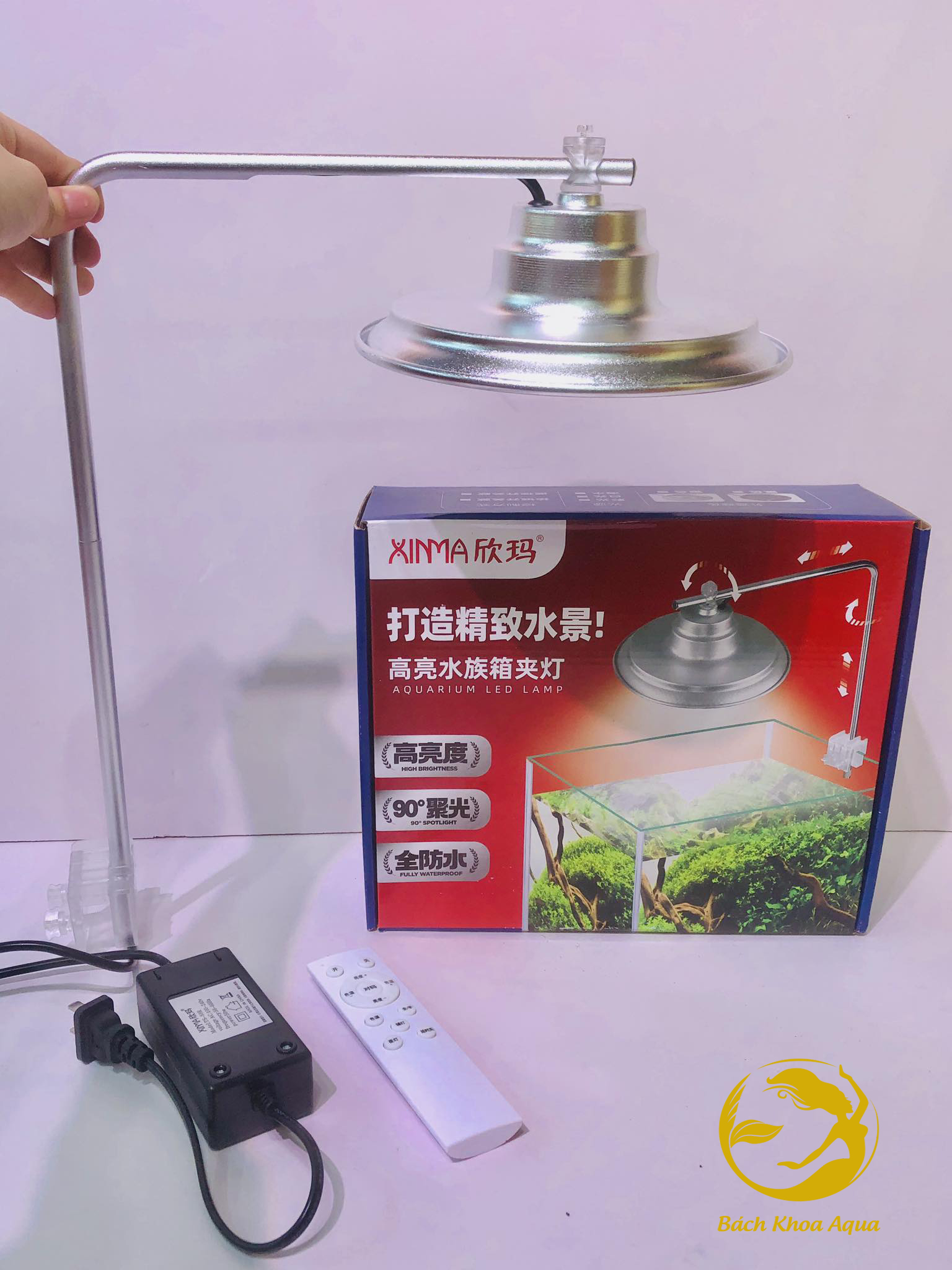 Đèn led kẹp XIMA TS-50R cao cấp có điều khiển chỉnh thông minh