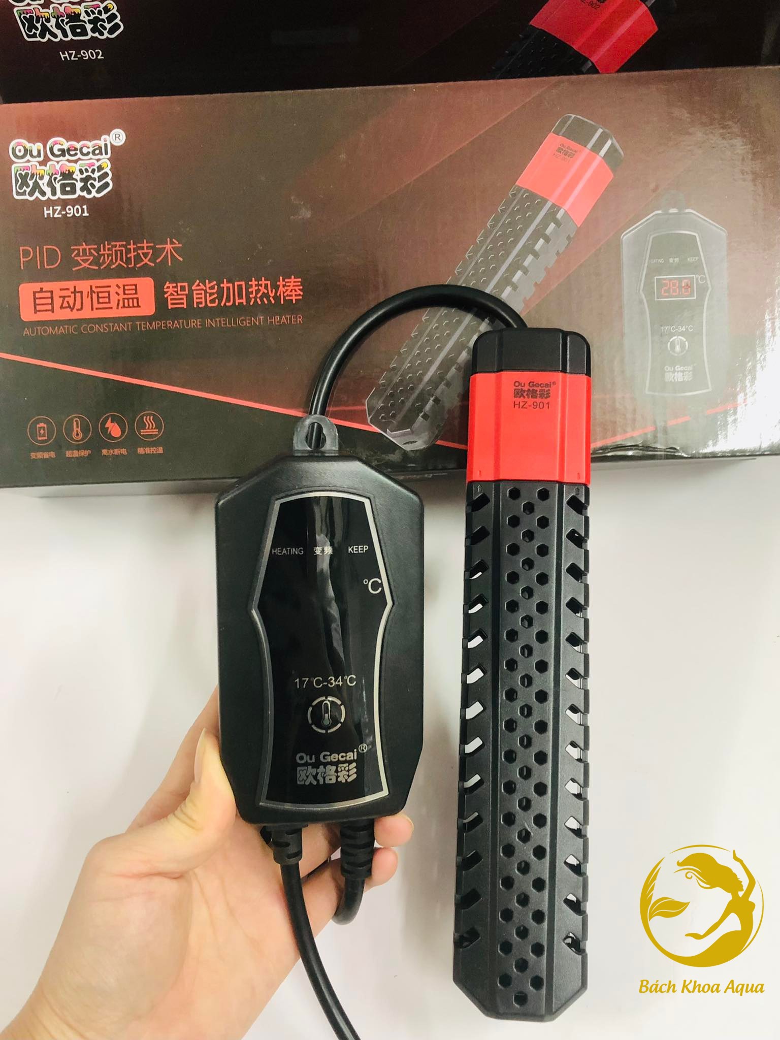 Sưởi bể cá Ou Gecai HZ-901 và HZ-902 đủ công suất