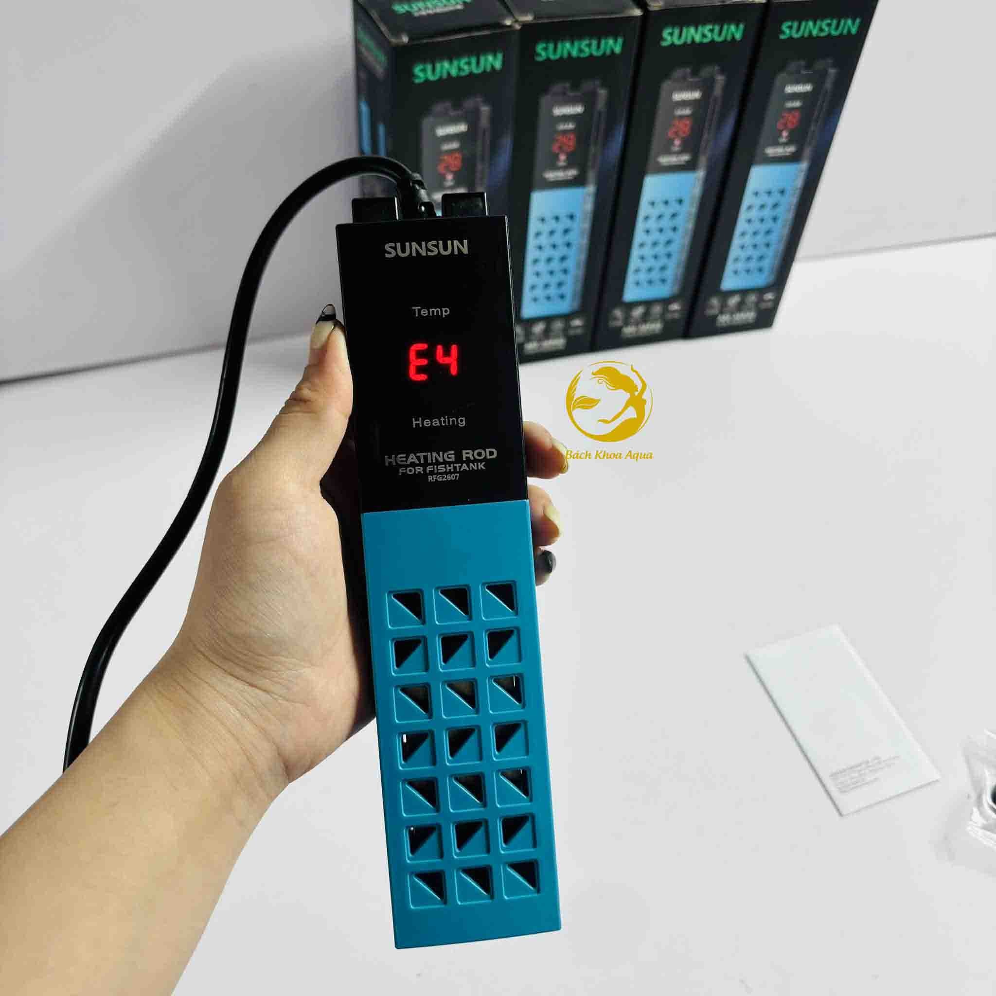 Sưởi inox Sunsun ARF-50W / 100W / 200W / 300W có cảm biến chống cạn thông minh