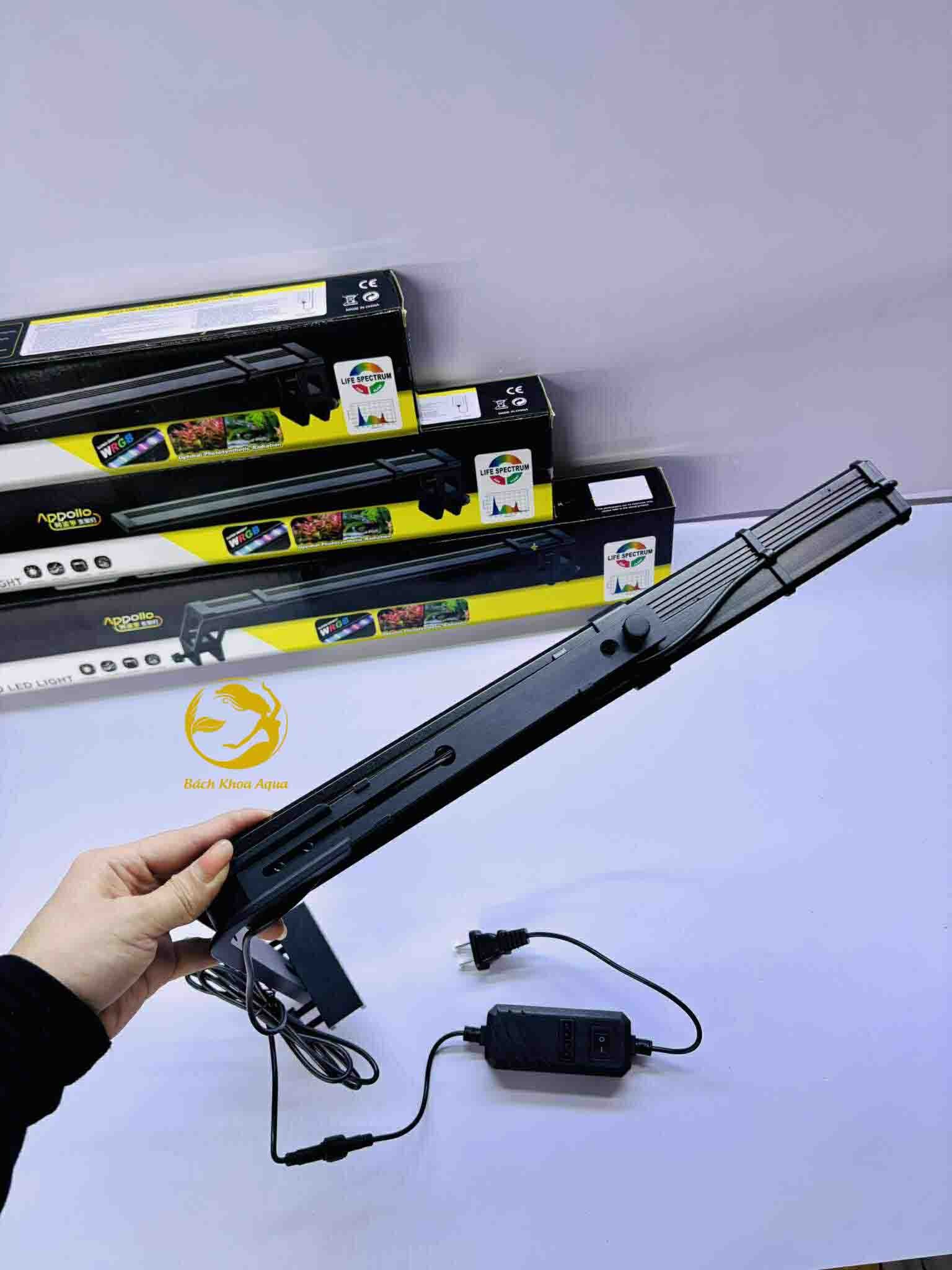 Đèn led kẹp COCO xoay  2 kiểu 360 độ AL-38 / AL-48 / AL-58 3 chế độ màu cho bể cá