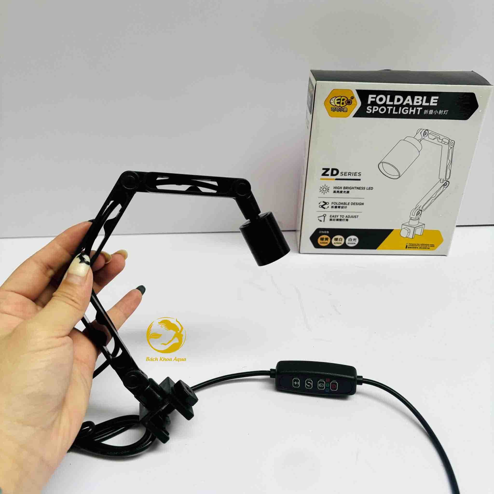 Đèn Led rọi mini Coco ZD-201 / ZD-202 chỉnh tiêu cự -   xoay cần linh hoạt 3 chế độ màu