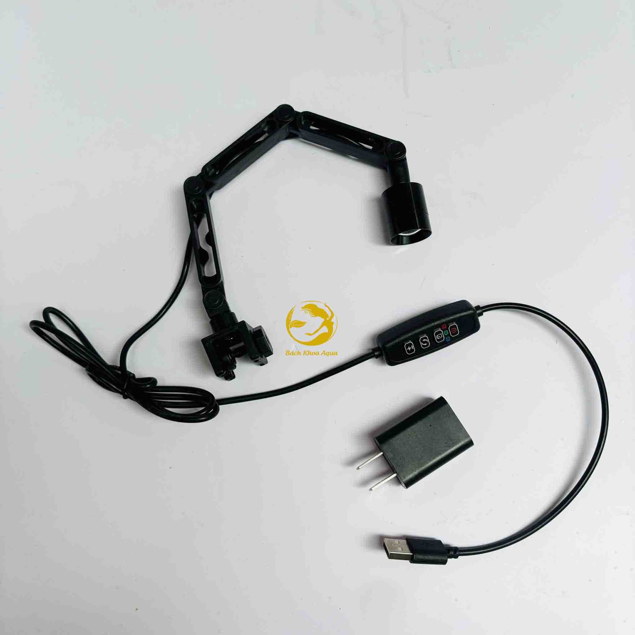 Đèn Led rọi mini Coco ZD-201 / ZD-202 chỉnh tiêu cự -   xoay cần linh hoạt 3 chế độ màu